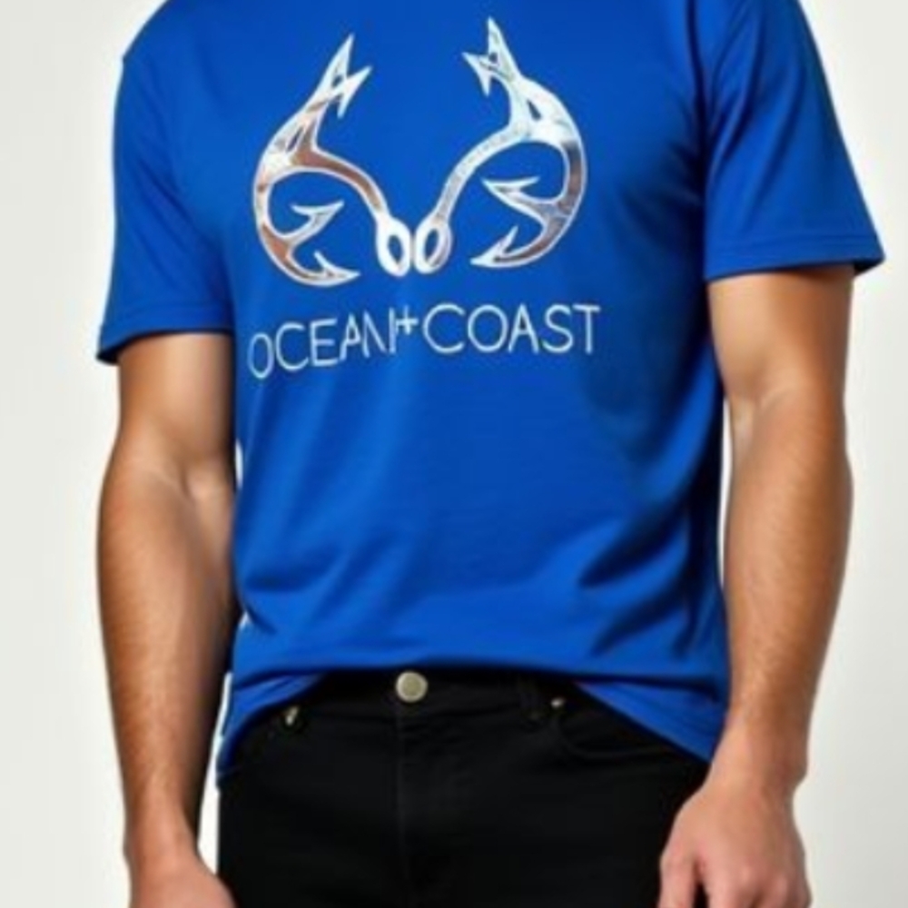 Ocean + Coast Blue Short Sleeve Tee
